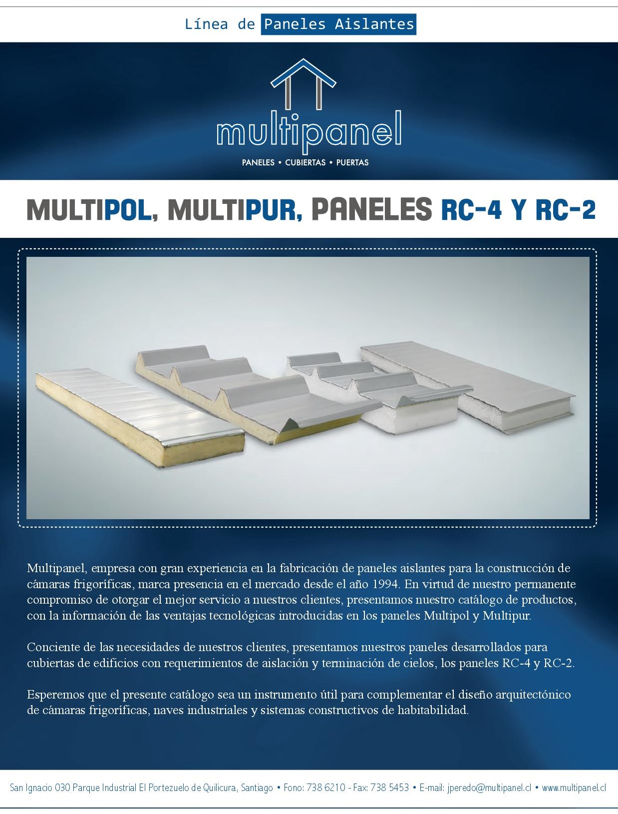 Paneles de poliuretano (MultiPur)